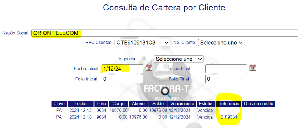 Como cancelar un complemento de pago en Factura-T 3