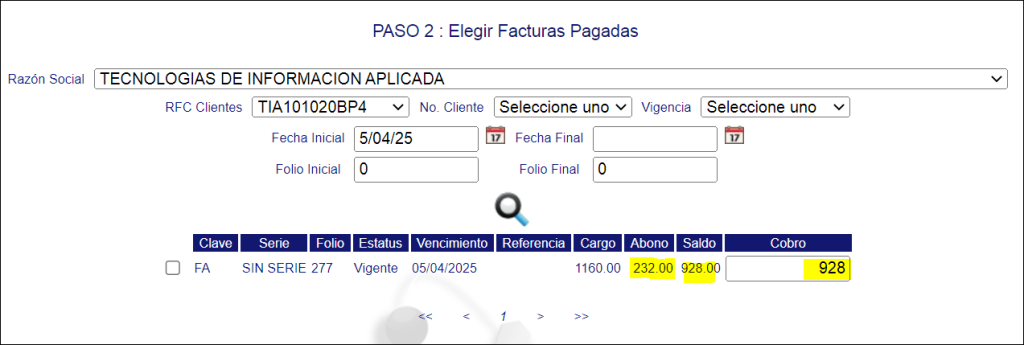 Como aplicar una nota de credito a un pago 2