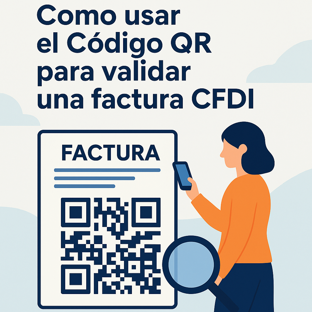 Como usar el Codigo QR para validar una factura CFDI