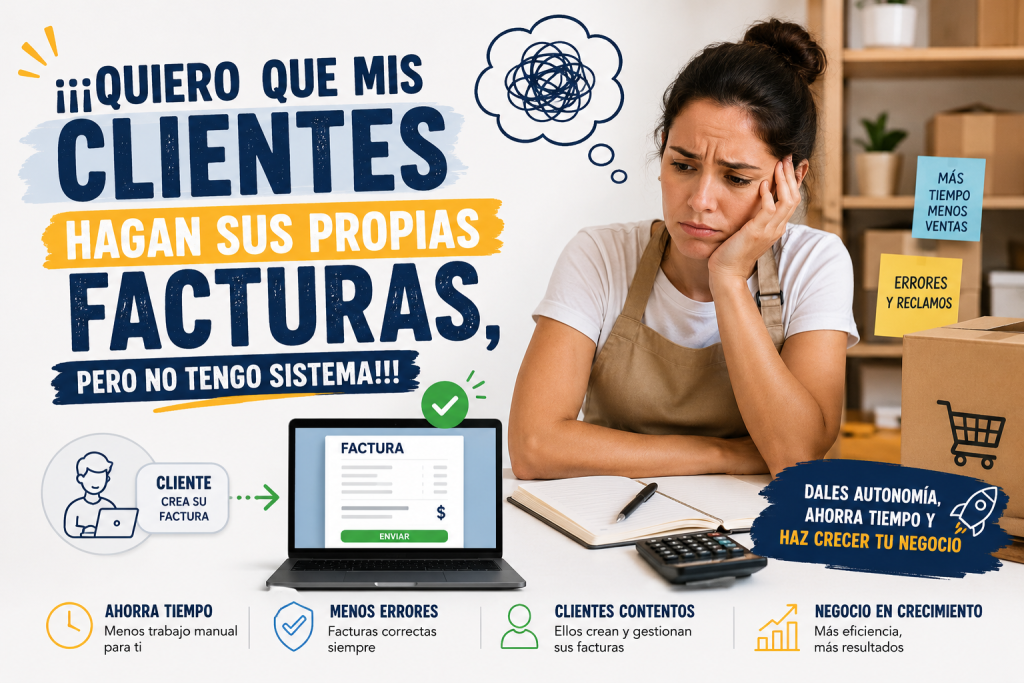 Quiero que mis clientes hagan sus propias facturas